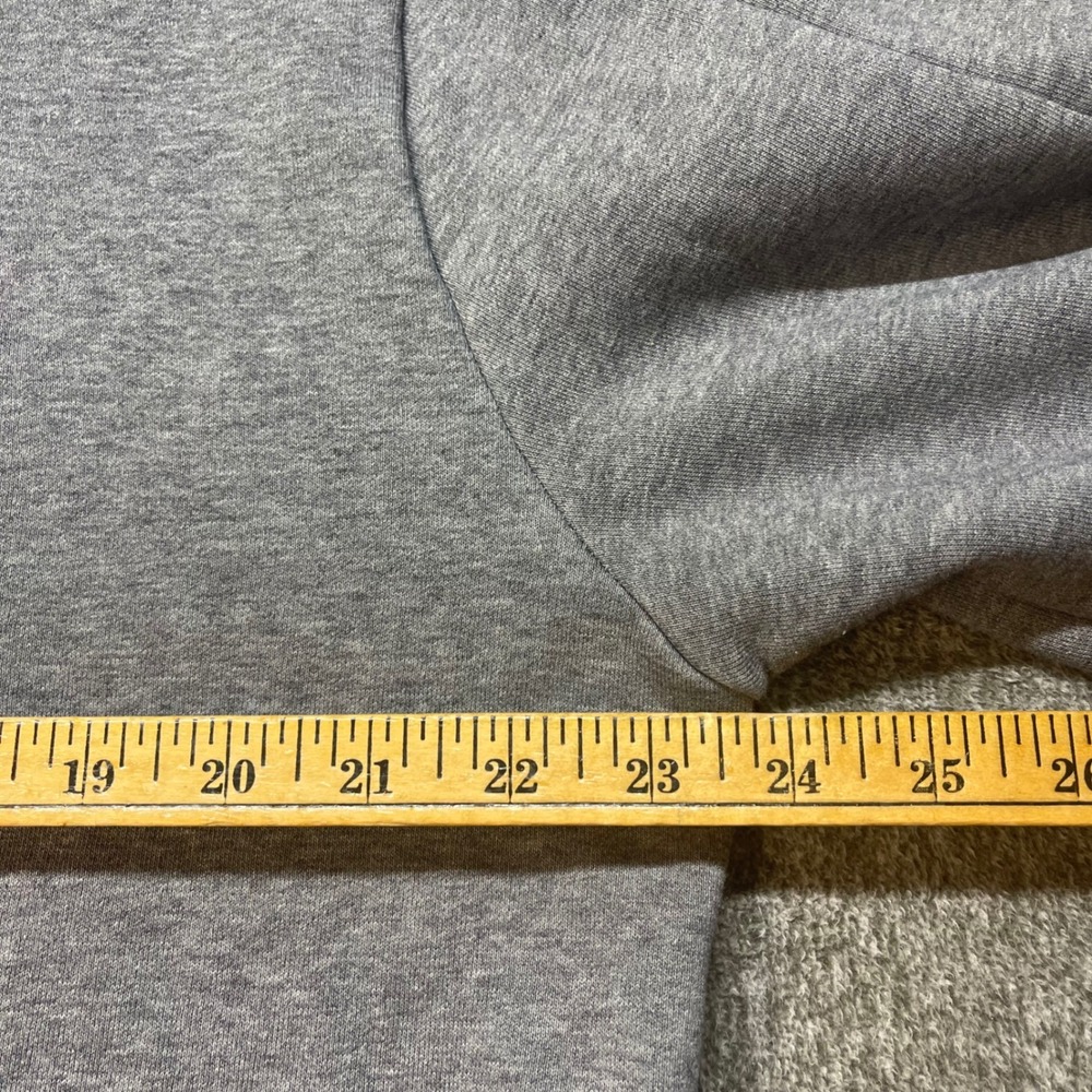 Pact Organic Cotton Full Zip Hoodie Gray XL Sustainable Fleece Sweatshirt - Picture 5 of 10